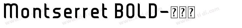Montserret BOLD字体转换